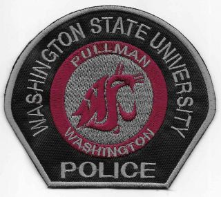 Washington State University Police Shoulder Patch Washington State 2