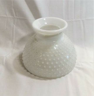 Vintage Milk Glass Hobnail Lamp Shade 8 " Diameter And 5 - 1/2 " Tall