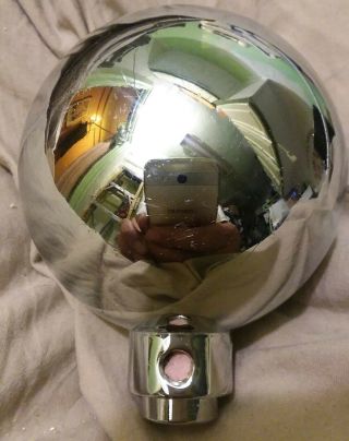 Large Solid 2.  5 " Chrome Ball 3lbs 6oz Part For Lamp Or Furniture