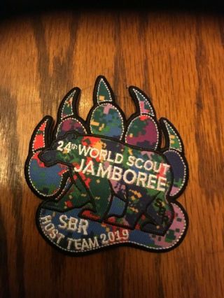 2019 World Jamboree Host Team Patch Bsr Bear Paw Patch