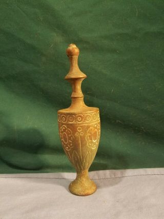 Antique Large Art Noveau Brass Lamp Finial,  About 7 In Tall,  6 1/2 Circumference