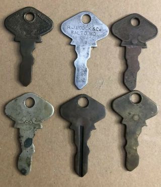 Vintage Antique Ford Model T Ignition Keys 4,  10,  58,  65,  73
