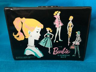 Barbie Lunch Kit - 1962 Black Vintage Vinyl Lunchbox
