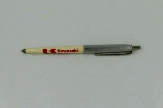 Kawasaki Charlies Motorcycles & Jet Skis (dighton,  Ks) Vtg Advertising Pen