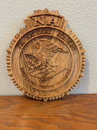 Fbi National Academy Oak Plaque