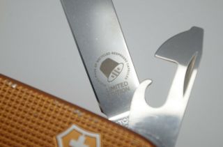 Limited Edition Victorinox Nespresso Pioneer Alox Swiss Army Knife SAK Brown 3