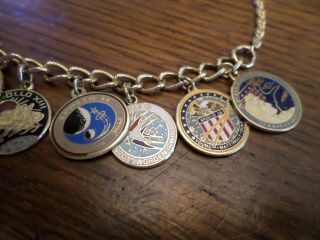 Vintage NASA Apollo Moon Space Mission Souvenir Charm necklace 12 Charms,  Snoopy 2