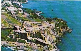 Puerto Rico Postcard - Aerial View Of Castillo San Felipe Del Morro U1515