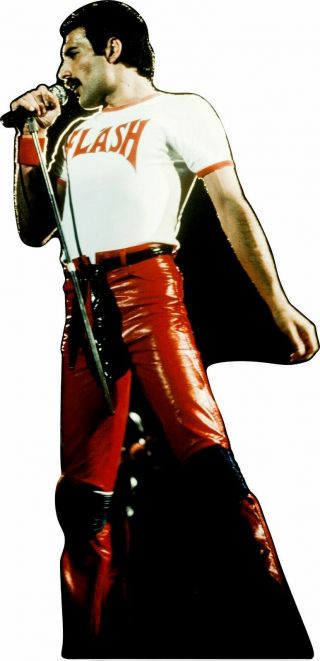 Freddie Mercury 70 " Tall Lifesize Cardboard Cutout Standee Standup Flash
