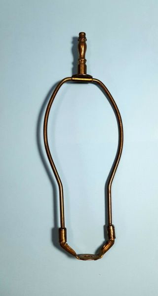 Vintage Light Lamp Harp With Bridge And Brass Finial