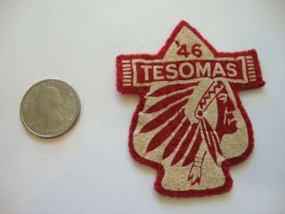 Vintage Boy Scouts 1946 Camp Tesomas Samoset Council Patch Bsa Wisconsin Rare