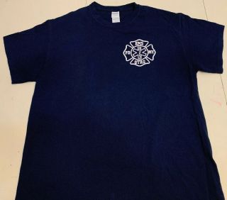 FDNY NYC Fire Department York City T - Shirt Sz L EMS Queens Tactical Response 5