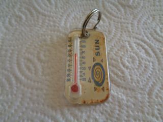 Vintage Sun Company Advertising Thermometer Keyring