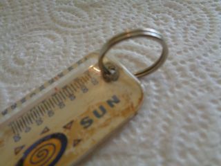VINTAGE SUN COMPANY ADVERTISING THERMOMETER KEYRING 4