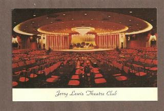 Vintage Postcard Jerry Lewis Theatre Club Brown 
