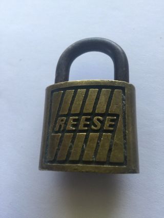 Vintage Reese Brass Padlock " No Keys "
