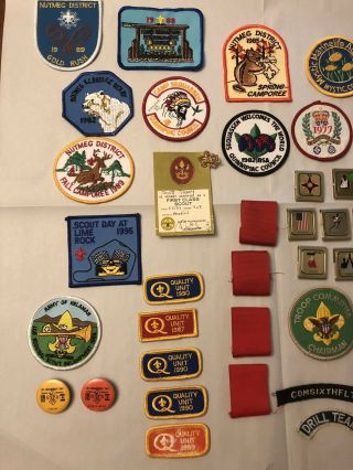 Vintage BOY SCOUTS OF AMERICA Patches,  CT Connecticut 4