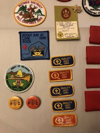 Vintage BOY SCOUTS OF AMERICA Patches,  CT Connecticut 6