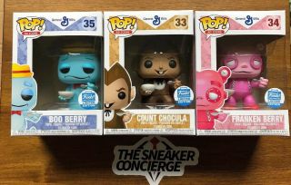 Funko Pop Ad Icons Halloween Cereal 3 - Pack Franken/boo Berry/count Chocula