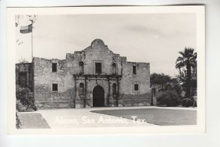 Real Photo Postcard The Alamo San Antonio Tx