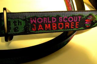 2019 Wj World Scout Jamboree Official Large Belt,  Woven,  About 48 " (can Cut)