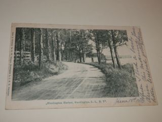 Huntington Long Island Ny - 1906 Postcard - Huntington Harbor - Suffolk County