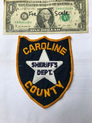 Old Caroline County Maryland Police Patch (sheriff 