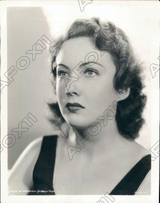 1936 Actress Alice Moore Metro Goldwyn Mayer Contract Press Photo
