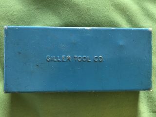 Guc Vintage Green Giller Tool Co.  Metal Box For 1/4 Inch Ratchet Good