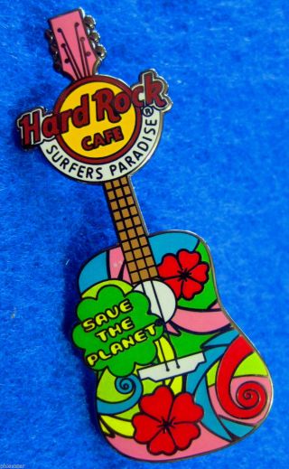 Surfers Paradise Australia Groovy Mantra Guitar Series 2013 Hard Rock Cafe Pin