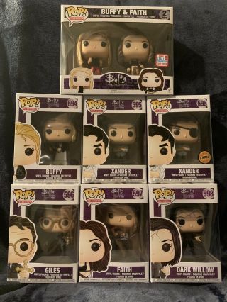 Funko Pop Buffy The Vampire Slayer Set With Chase & Nycc 2pack