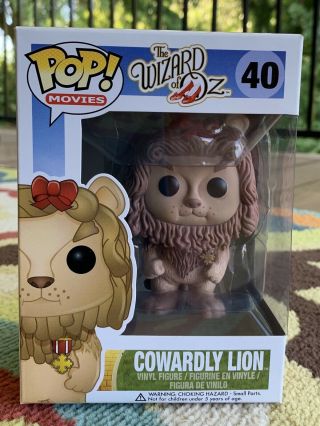 Funko Pop The Wizard Of Oz: Cowardly Lion,  W/protector,  Vaulted 
