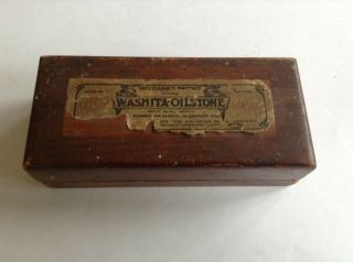 Vintage Mechanic ' s Friend - Washita Oil Stone - Whet Stone/Knife Sharpener 4