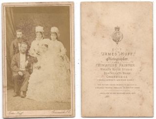 Cdv Victorian Wedding Group Carte De Visite By Huff Of Greenwich