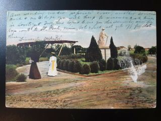 Hampton Park Charleston Udb Undivided Back 1913 South Carolina Sc Postcard Pc