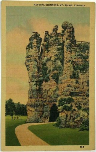 Natural Chimneys Mount Solon Virginia George Washington National Forest Postcard