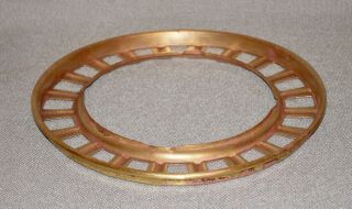 A Sturdy Brass Shade Ring For A Gas Shade Or Ball Shade With A 4 " Fitter
