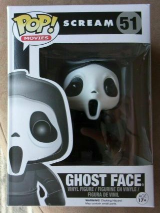 Funko Pop Ghost Face 51,  Scream,  In Pop Protector