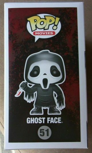 Funko Pop Ghost Face 51,  Scream,  in pop protector 3