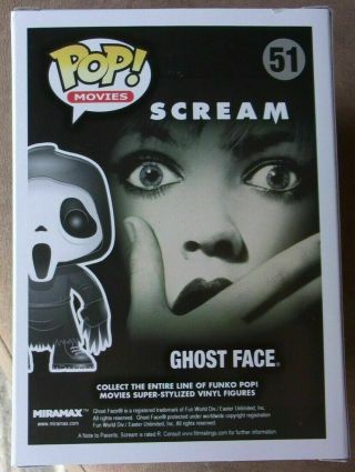 Funko Pop Ghost Face 51,  Scream,  in pop protector 4