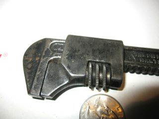 ANTIQUE BILLINGS & SPENCER CO.  RARE BICYCLE WRENCH MONKEY WRENCH GOOD 2
