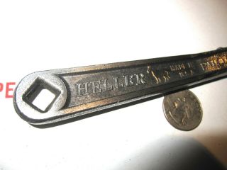 ANTIQUE HELLER BROTHERS CO.  ' MASTERENCH ' SPRING LOADED WRENCH GOOD COND 4