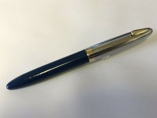 Vintage - Sheaffer Tuckaway Sentinel Fountain Pen - Blue - Great