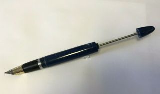 Vintage - Sheaffer Tuckaway Sentinel Fountain Pen - Blue - great 2