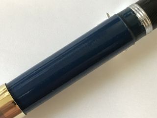 Vintage - Sheaffer Tuckaway Sentinel Fountain Pen - Blue - great 4