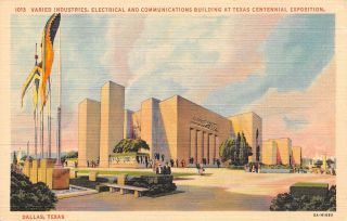 Dallas Texas Centennial Exposition Varied Industries Electrical 1935 Art Deco Pc