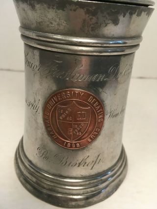 antique 1901 Harvard University Debating Club Tankard Mug 2