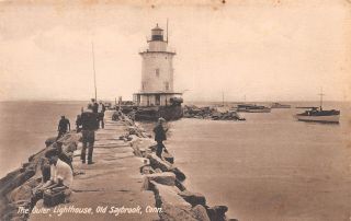 C21 - 2953,  The Outer Lighthouse,  Old Saybrook,  Conn. ,