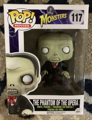 Funko Pop The Phantom Of The Opera 117 Universal Monsters Rare Retired Vaulted