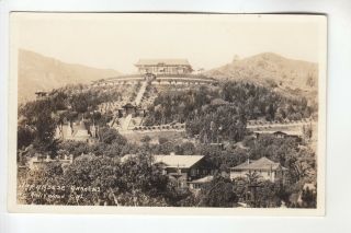 Real Photo Postcard Japanese Gardens Hollywood Ca